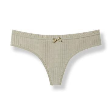 Cotton Women's Thong, Antibacterial Low Waist Fitness Panties