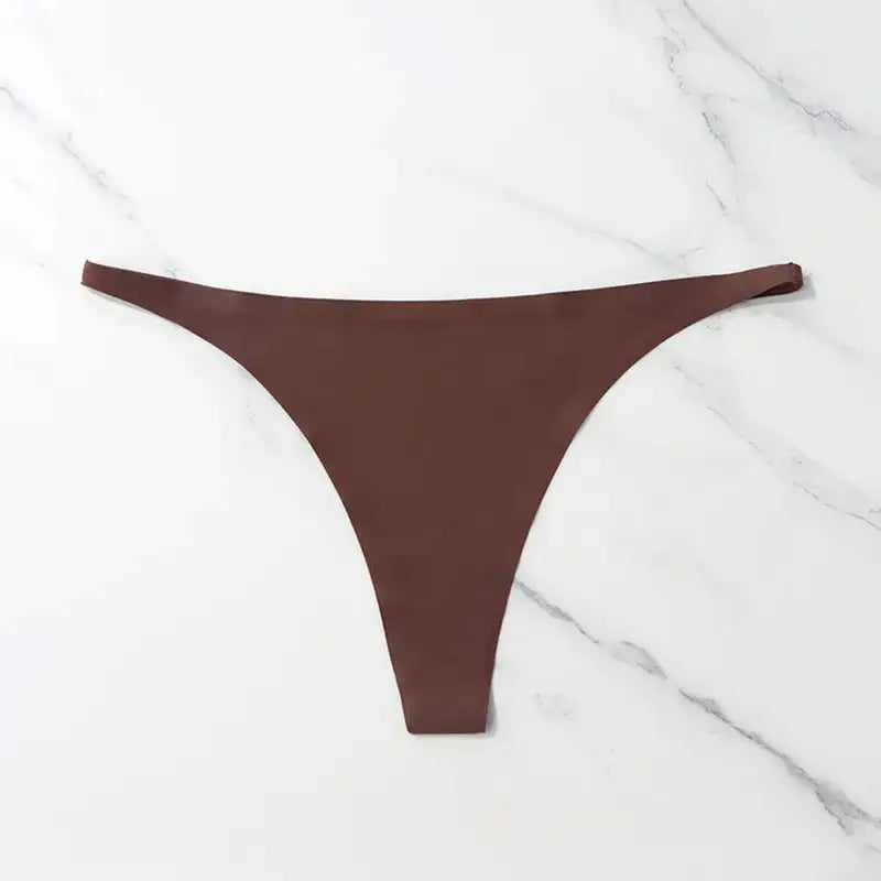 Ice Silk Seamless Thong Panties for Women (Single Piece)
