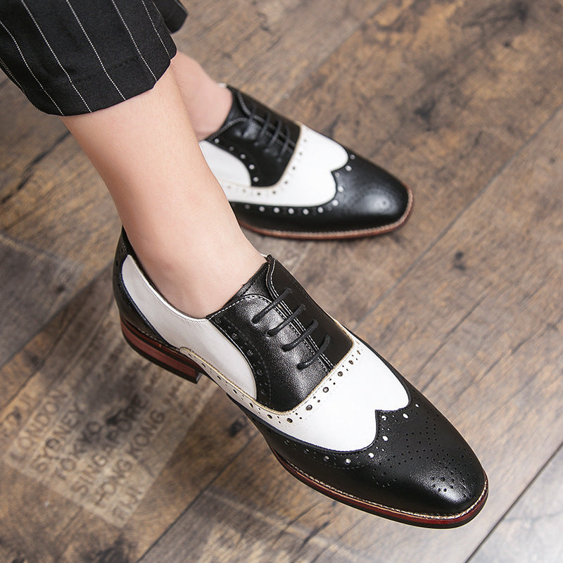 British Style Colorful Lace-Up Brogues for Men