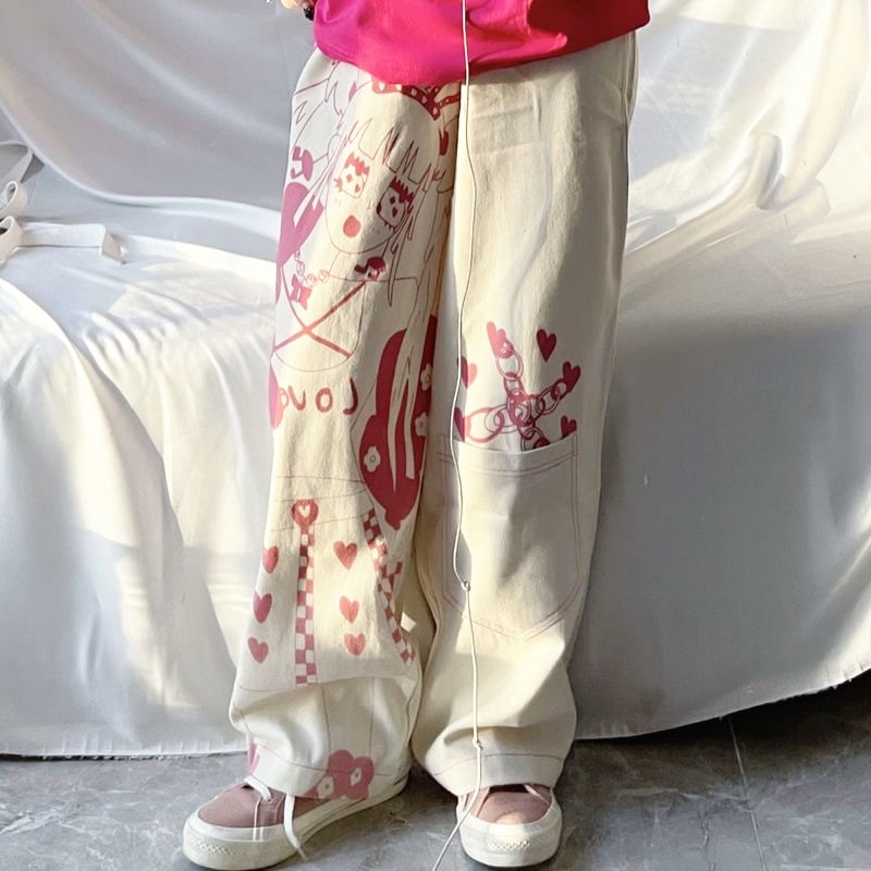 High Waist Wide Leg Loose Straight Leg Jeans for Women